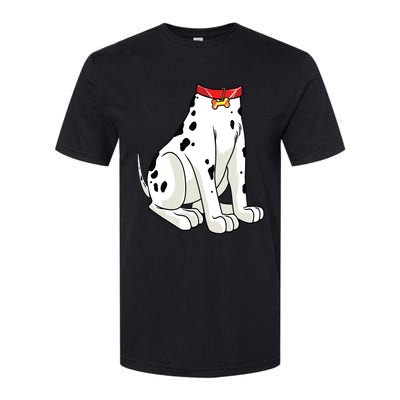 Dalmatian Costume Halloween Dog Print Women Softstyle CVC T-Shirt