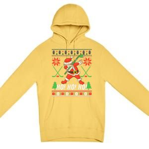 Dabbing Christmas Hockey Ugly Sweater Gift Premium Pullover Hoodie