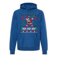 Dabbing Christmas Hockey Ugly Sweater Gift Premium Hoodie