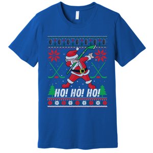 Dabbing Christmas Hockey Ugly Sweater Gift Premium T-Shirt