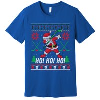 Dabbing Christmas Hockey Ugly Sweater Gift Premium T-Shirt