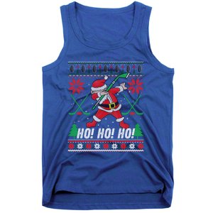 Dabbing Christmas Hockey Ugly Sweater Gift Tank Top