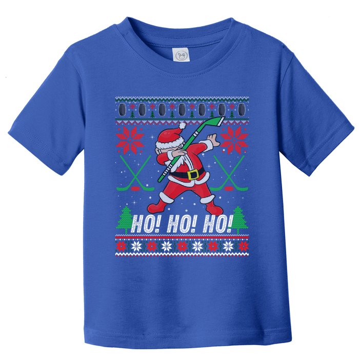 Dabbing Christmas Hockey Ugly Sweater Gift Toddler T-Shirt