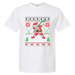 Dabbing Christmas Hockey Ugly Sweater Gift Garment-Dyed Heavyweight T-Shirt