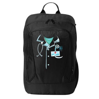 Doctor Costume Halloween White Lab Coat Men Women City Backpack