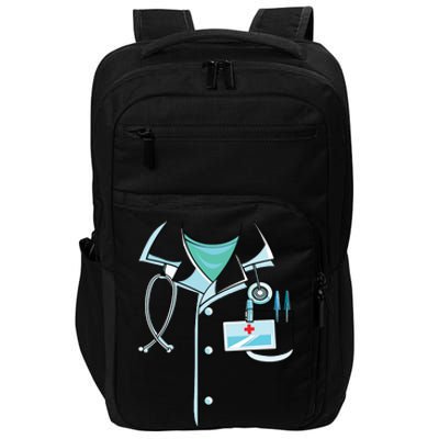 Doctor Costume Halloween White Lab Coat Men Women Impact Tech Backpack