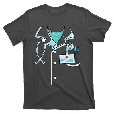 Doctor Costume Halloween White Lab Coat Men Women T-Shirt