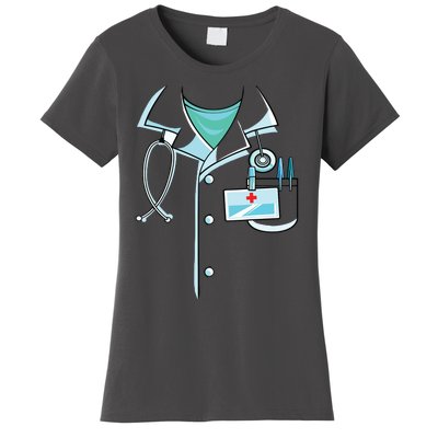 Doctor Costume Halloween White Lab Coat Men Women Women's T-Shirt