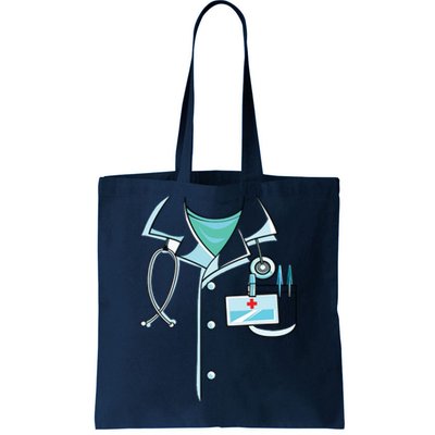 Doctor Costume Halloween White Lab Coat Men Women Tote Bag