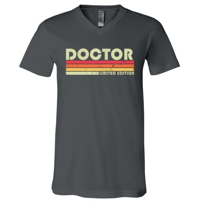 Doctor Costume Halloween White Lab Coat Men Women V-Neck T-Shirt