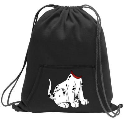 Dalmatian Costume Halloween Dog Sweatshirt Cinch Pack Bag