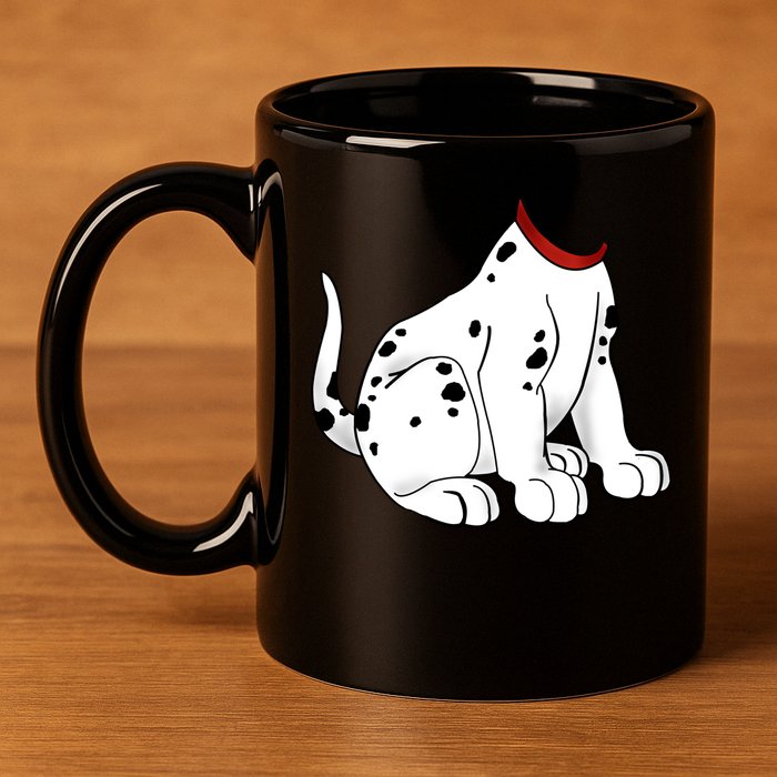Dalmatian Costume Halloween Dog 11oz C Handle Ceramic Mug