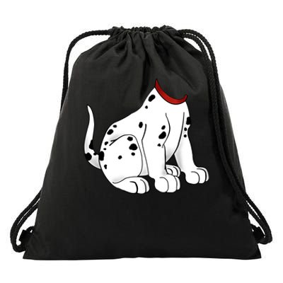 Dalmatian Costume Halloween Dog Drawstring Bag