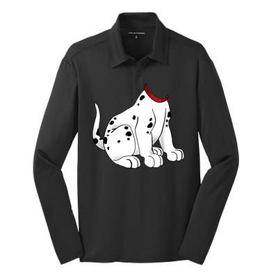 Dalmatian Costume Halloween Dog Silk Touch Performance Long Sleeve Polo