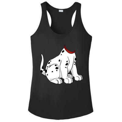 Dalmatian Costume Halloween Dog Ladies PosiCharge Competitor Racerback Tank