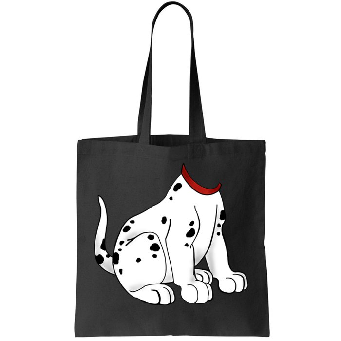 Dalmatian Costume Halloween Dog Tote Bag