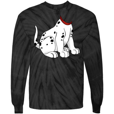 Dalmatian Costume Halloween Dog Tie-Dye Long Sleeve Shirt