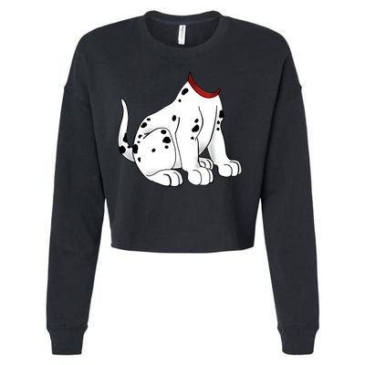Dalmatian Costume Halloween Dog Cropped Pullover Crew
