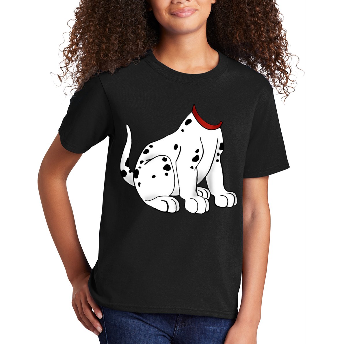 Dalmatian Costume Halloween Dog Kids T-Shirt