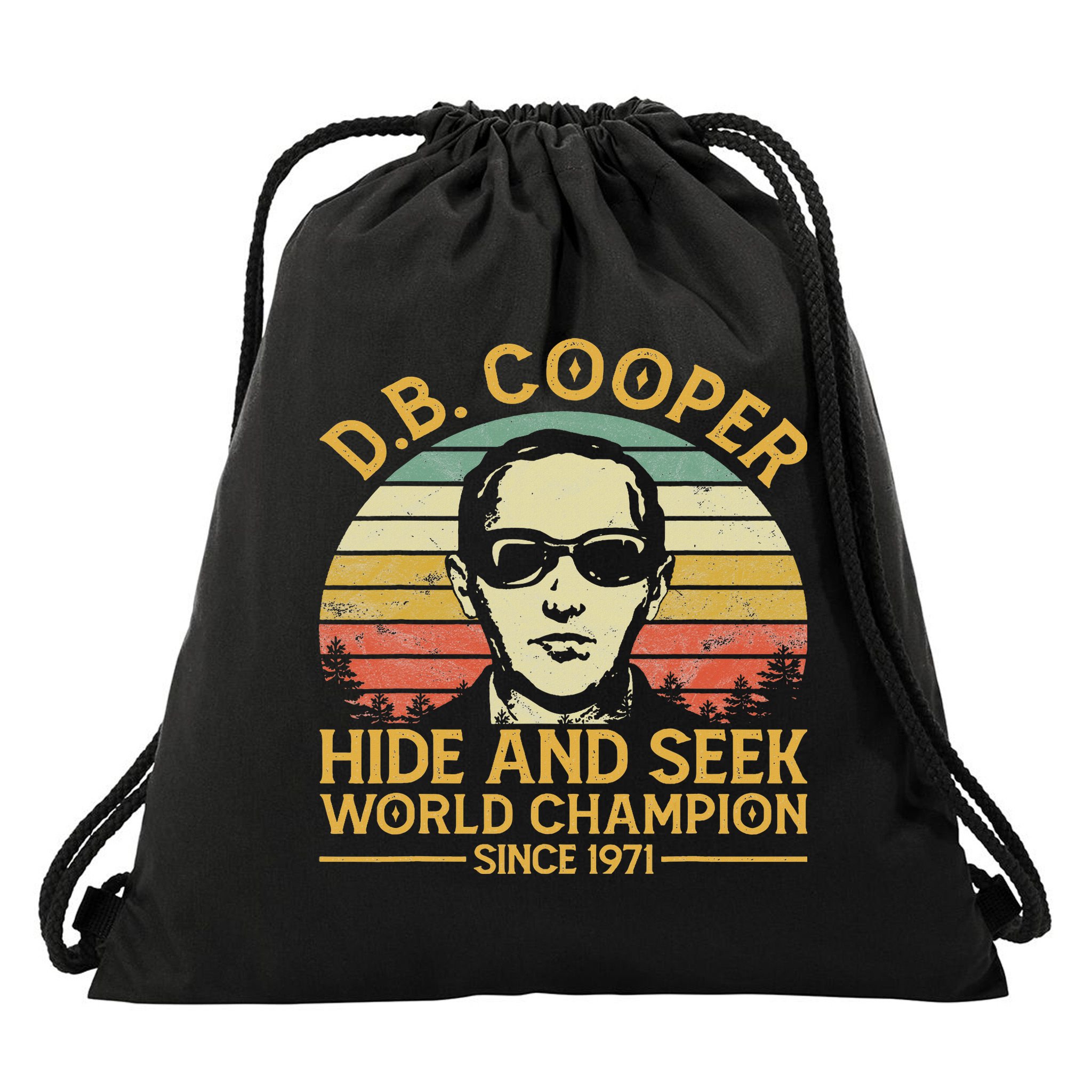 D.b. Coopers Hide And Seek Champion Since 1971 Db Cooper Drawstring Bag