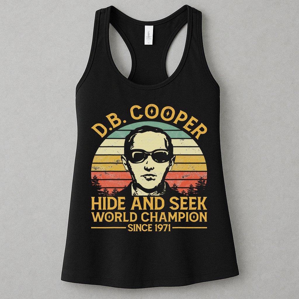 D.b. Coopers Hide And Seek Champion Since 1971 Db Cooper Womens Tank Top
