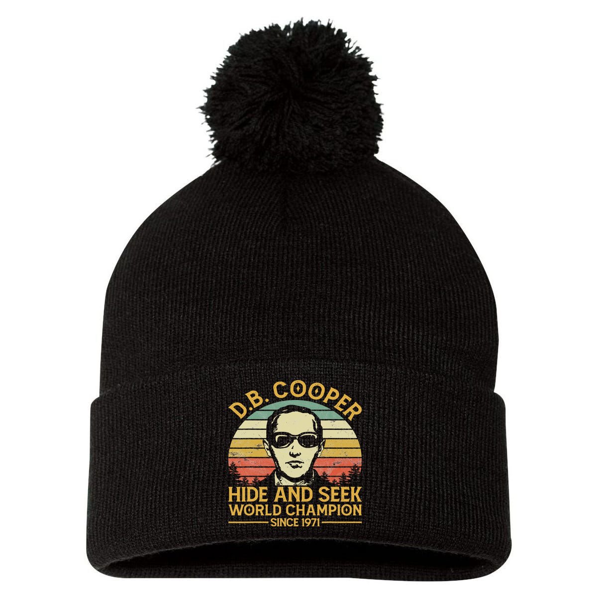 D.b. Coopers Hide And Seek Champion Since 1971 Db Cooper Pom Pom 12in Knit Beanie