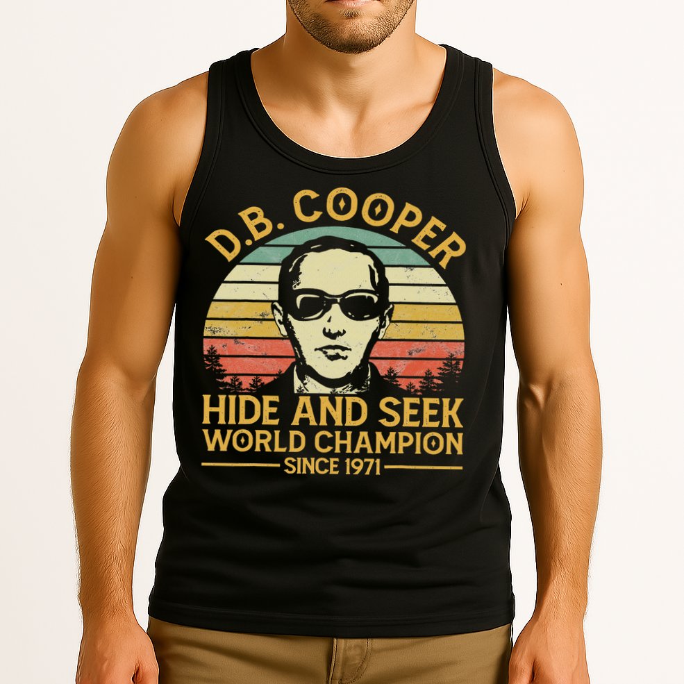 D.b. Coopers Hide And Seek Champion Since 1971 Db Cooper Tank Top