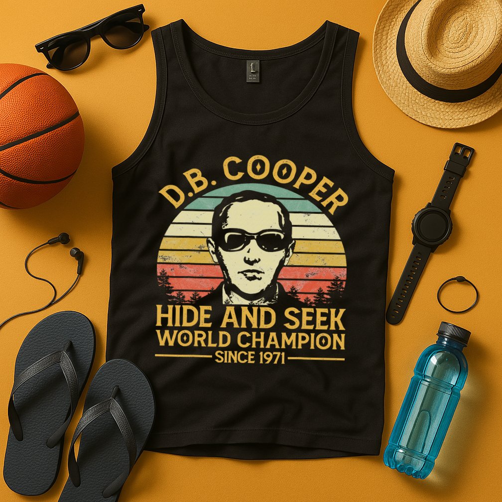 D.b. Coopers Hide And Seek Champion Since 1971 Db Cooper Tank Top