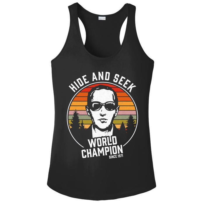 DB Cooper Hide And Seek World Champion Ladies PosiCharge Competitor Racerback Tank