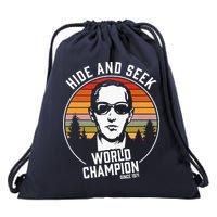 DB Cooper Hide And Seek World Champion Drawstring Bag