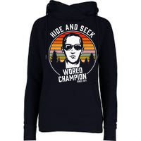 DB Cooper Hide And Seek World Champion Womens Funnel Neck Pullover Hood