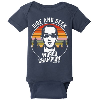 DB Cooper Hide And Seek World Champion Baby Bodysuit