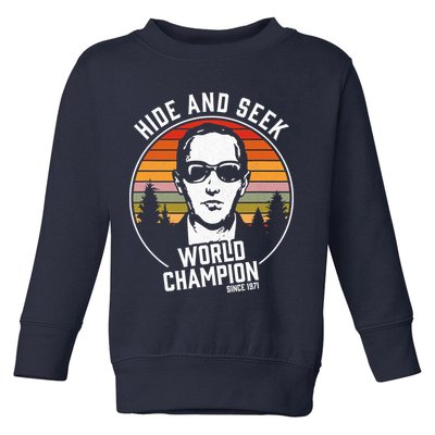 DB Cooper Hide And Seek World Champion Toddler Sweatshirt