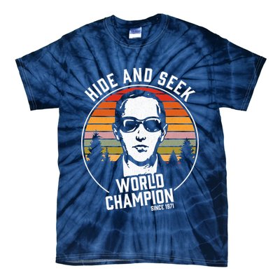 DB Cooper Hide And Seek World Champion Tie-Dye T-Shirt