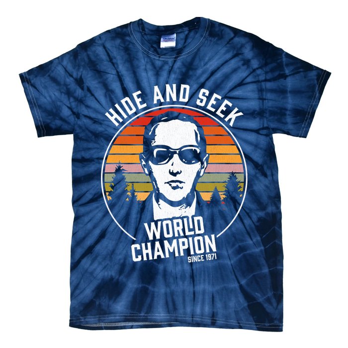 DB Cooper Hide And Seek World Champion Tie-Dye T-Shirt