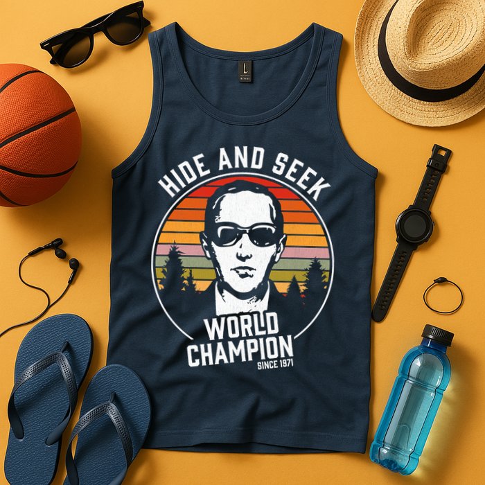 DB Cooper Hide And Seek World Champion Tank Top