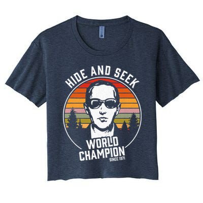 DB Cooper Hide And Seek World Champion Crop Top