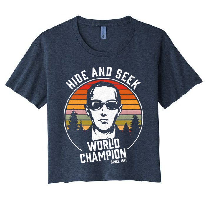 DB Cooper Hide And Seek World Champion Crop Top