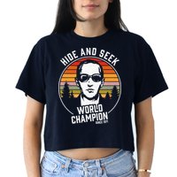 DB Cooper Hide And Seek World Champion Crop Top
