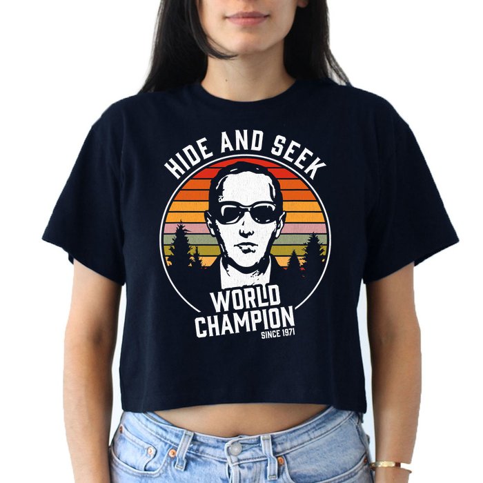 DB Cooper Hide And Seek World Champion Crop Top