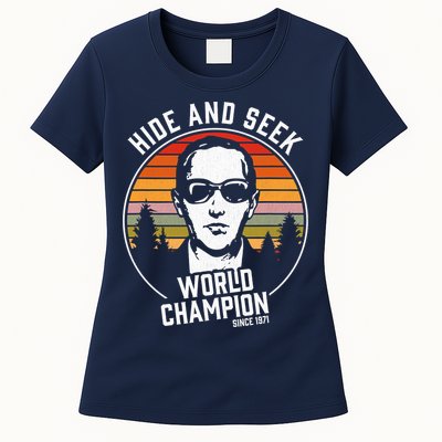 DB Cooper Hide And Seek World Champion Womens T-Shirt