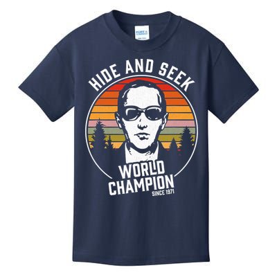 DB Cooper Hide And Seek World Champion Kids T-Shirt