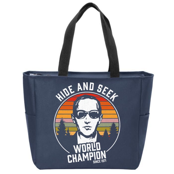 DB Cooper Hide And Seek World Champion Zip Tote Bag