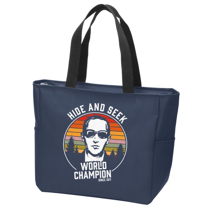 DB Cooper Hide And Seek World Champion Zip Tote Bag
