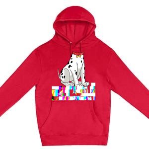 Dalmatian Costume Halloween Dog Print Men Women Premium Pullover Hoodie