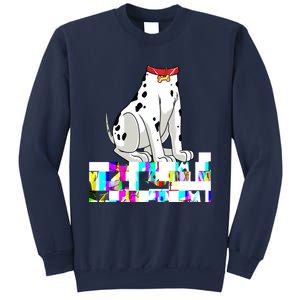 Dalmatian Costume Halloween Dog Print Men Women Sweatshirt