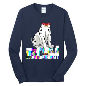 Dalmatian Costume Halloween Dog Print Men Women Tall Long Sleeve T-Shirt