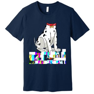 Dalmatian Costume Halloween Dog Print Men Women Premium T-Shirt