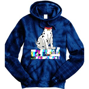 Dalmatian Costume Halloween Dog Print Men Women Tie Dye Hoodie