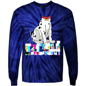 Dalmatian Costume Halloween Dog Print Men Women Tie-Dye Long Sleeve Shirt